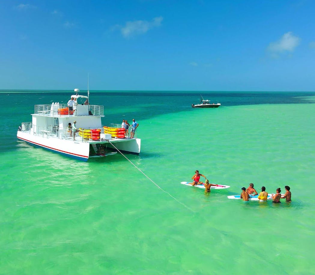 a small boat in a body of water